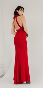Open Back Bow Gown
