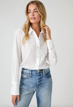 Load image into Gallery viewer, Eyelet Button-Up Shirt