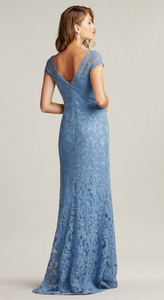 V-Back Lace Gown