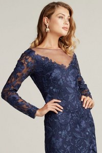 Long Sleeve Embroidered Gown