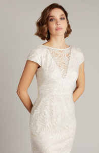Cap Sleeve Lace Tulle Dress