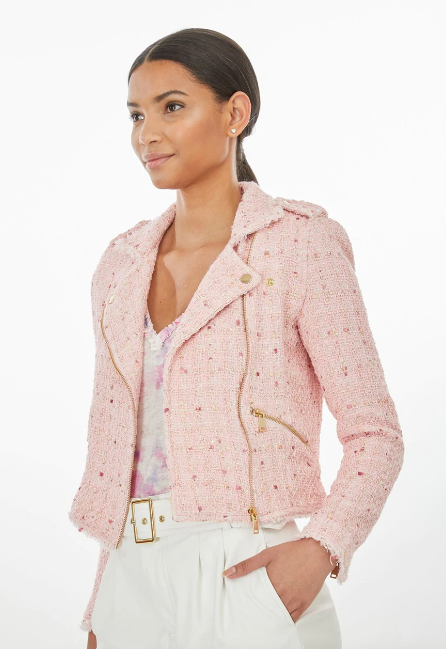 Pink Cropped tweed jacket, Giambattista Valli