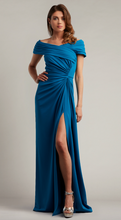 Load image into Gallery viewer, Marion Draped Crepe Gown