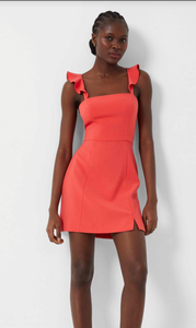 Whisper Ruffle Strap Dress