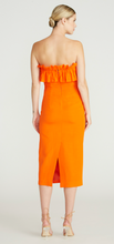 Load image into Gallery viewer, Strapless Faille Midi Dress