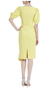 Professional Puff Sleeve Day Dress