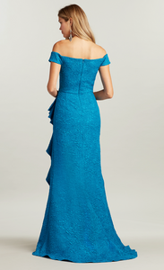 Roland Rose Jacquard Gown