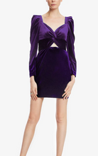 Load image into Gallery viewer, Velvet Puff Sleeve Dress