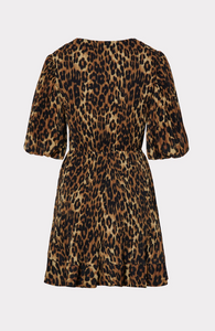 Elle Leopard Pleated Dress