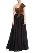 Load image into Gallery viewer, Classic Velvet Bow Bodice Gown