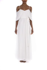 Georgette White Gown