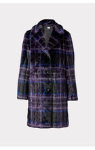 Load image into Gallery viewer, Faux Fur Window Pane Coat
