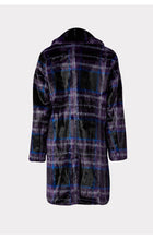 Load image into Gallery viewer, Faux Fur Window Pane Coat