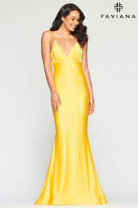 Backless Charmeuse Gown
