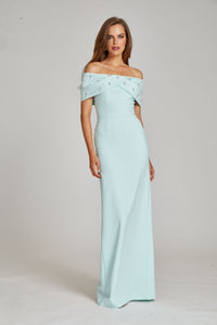 Embellished Strapless Gown