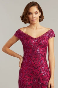 Cap Sleeve V-Neck Midi Dress